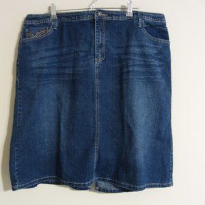 Baccini denim skirt